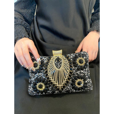 Handmade Rhinestone Bag, Bar Nightclub Evening Dress Bag