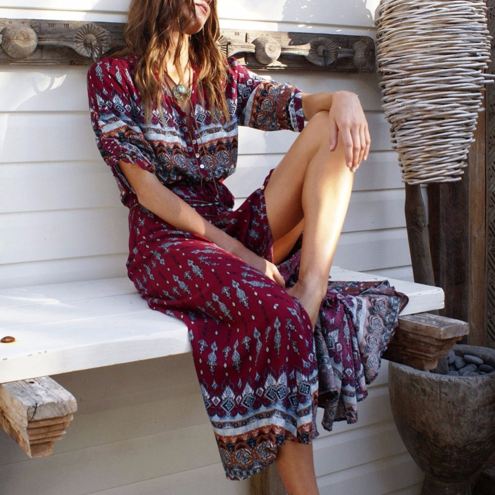 Women Long Maxi Dresses Bohemia Dress