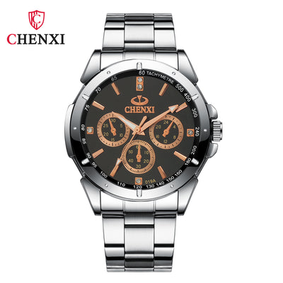 Chenxi 019A Couple Accessories Black Watch Men Women