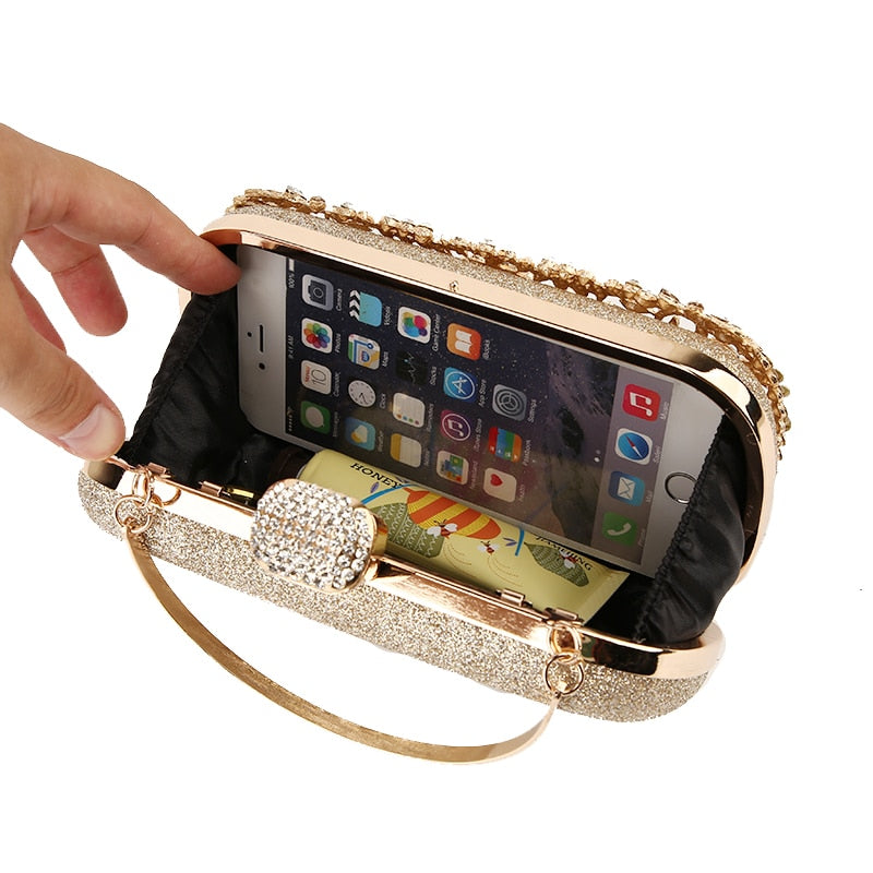 Diamond Evening Clutch Bag for Women Wedding