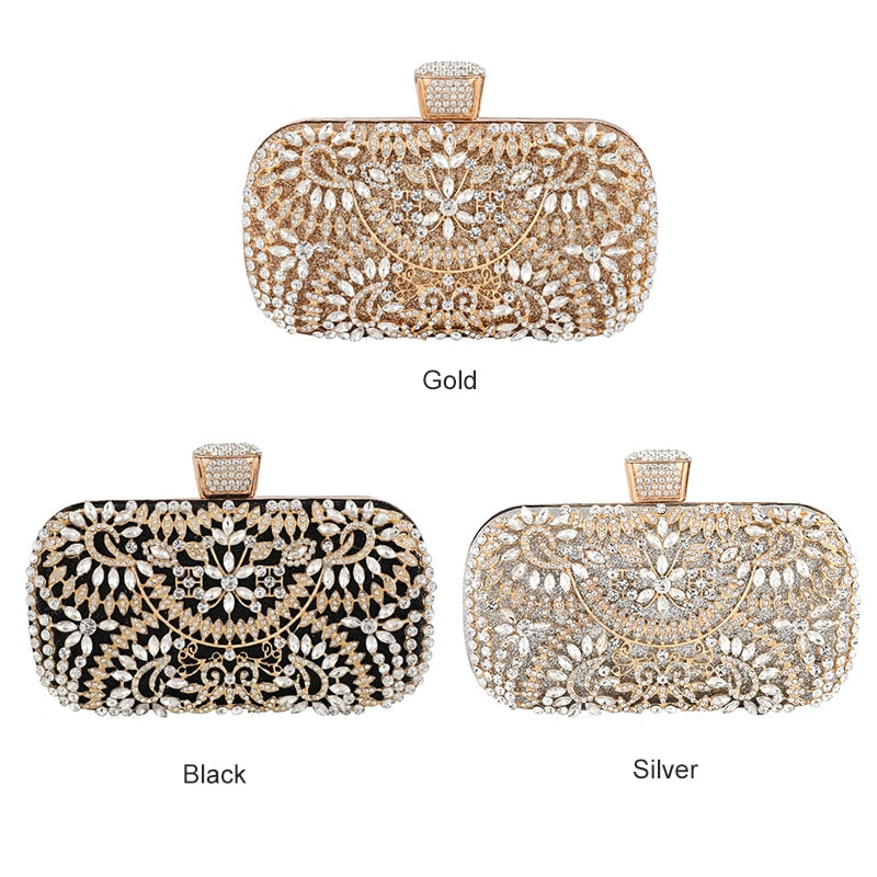 Diamond Evening Clutch Bag for Women Wedding