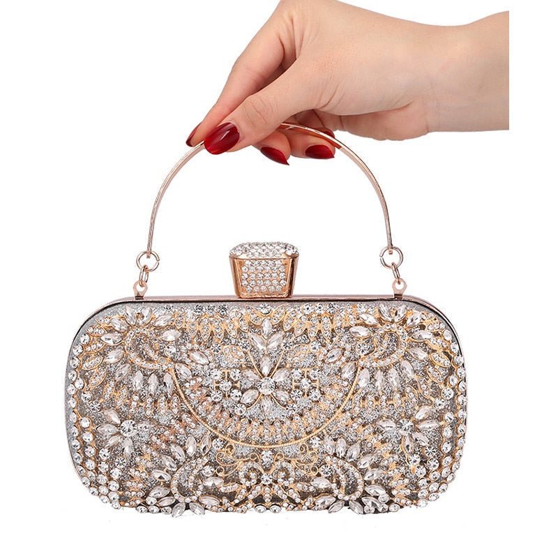 Diamond Evening Clutch Bag for Women Wedding