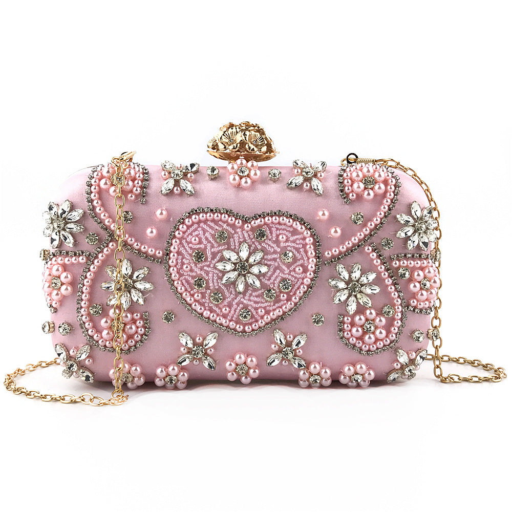 Evening Bag Diamond Woman Bag Handmade Colored Beaded Clutch Bag