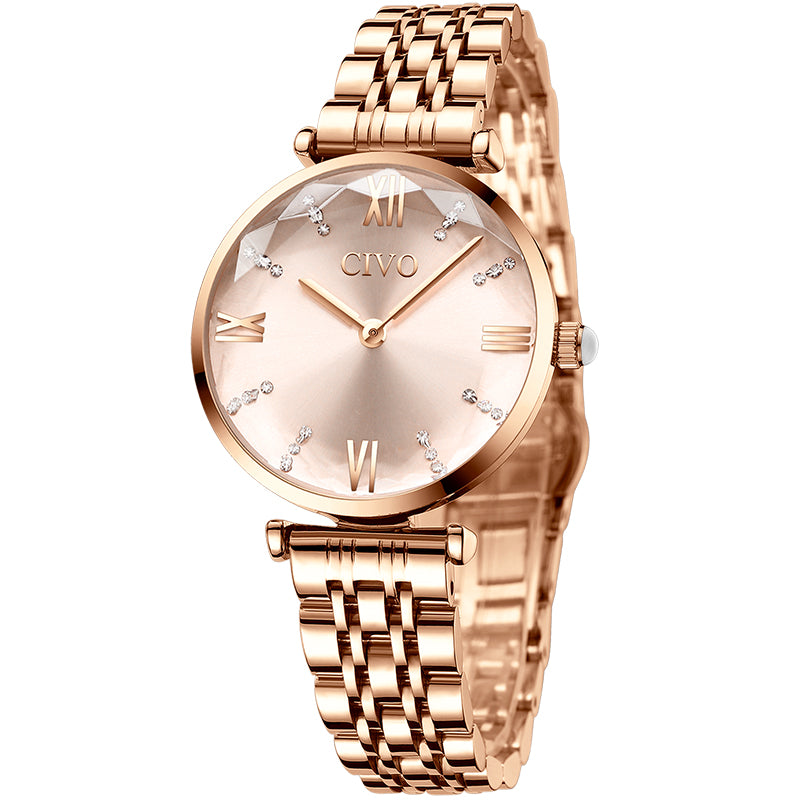 CIVO Luxury Top Brand Womens Watches Waterproof Quartz Watch