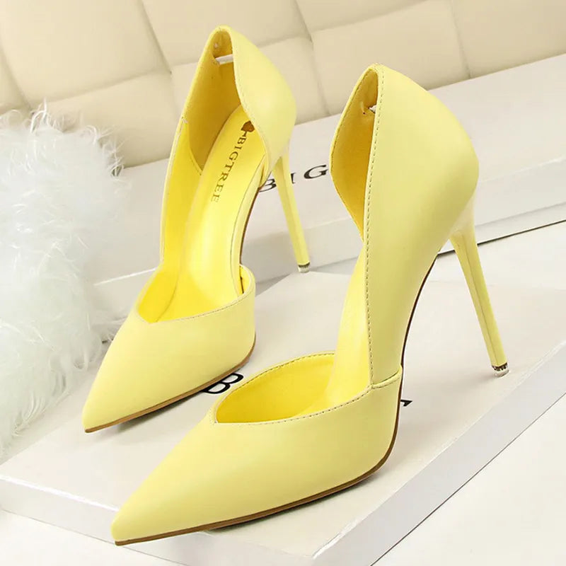 BIGTREE Shoes Women Pumps Fashion High Heels Shoes