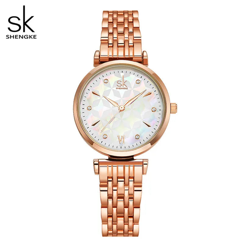 Shengke Brand Luxury Bracelet Women Watch