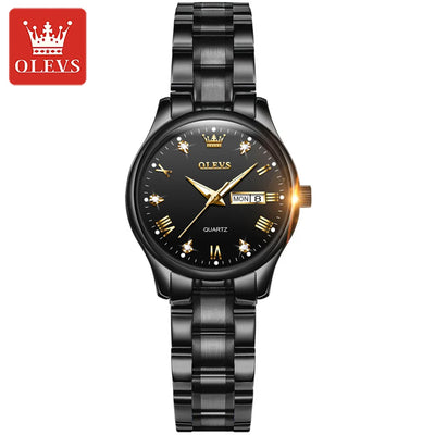 OLEVS 5563 China Factory Custom Logo Watch Couple  Fashion Quartz Wrist Watch