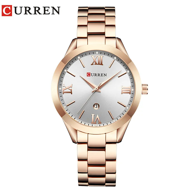 CURREN Ladies Watch for Women Fashion Retro Female Waterproof Watch