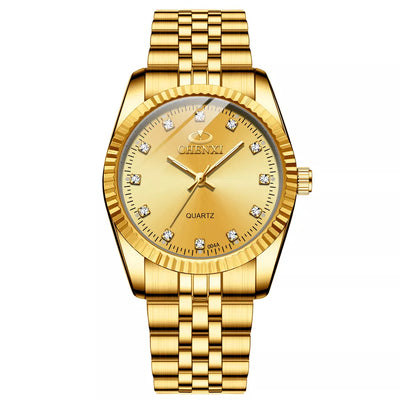 CHENXI Fashion Luxury Men Women Watch Gold