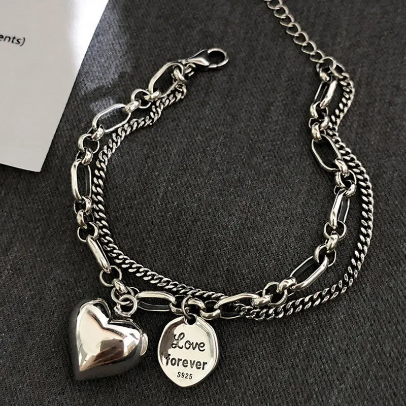 925 Sterling Silver Charms Bracelets for Women Fashion