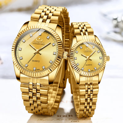 CHENXI Fashion Luxury Men Women Watch Gold