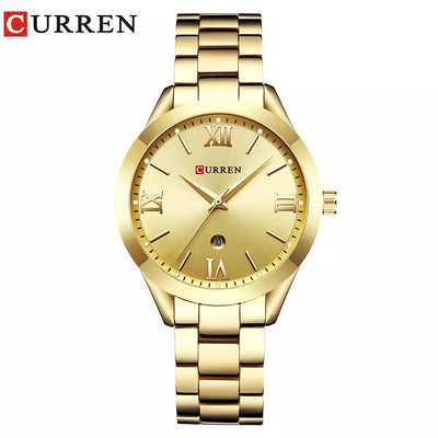 CURREN Ladies Watch for Women Fashion Retro Female Waterproof Watch