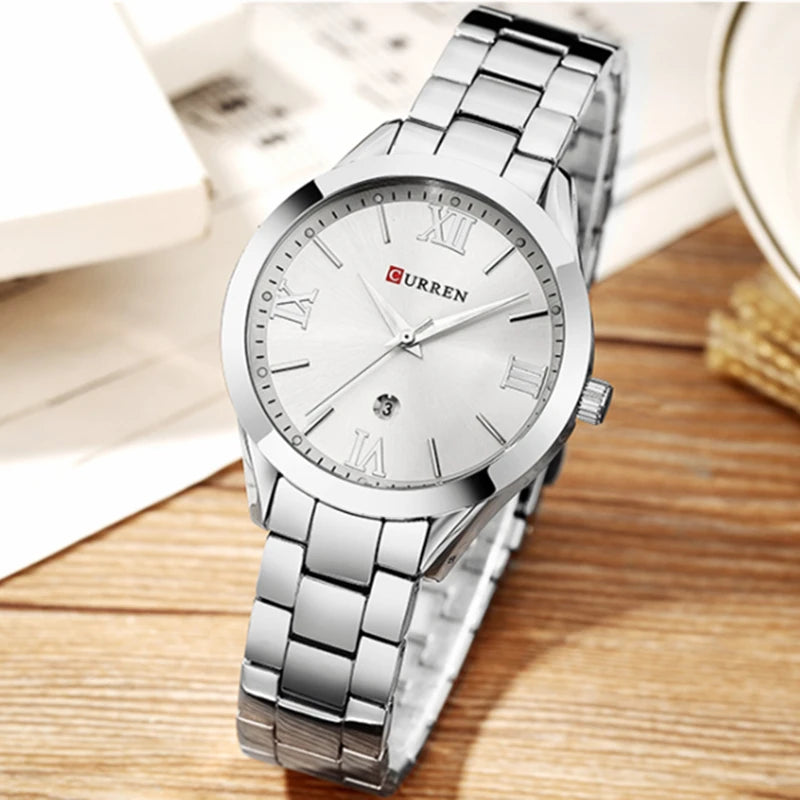 CURREN Ladies Watch for Women Fashion Retro Female Waterproof Watch