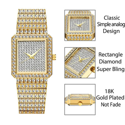 MISSFOX Diamond Watch for Women Luxury Brand