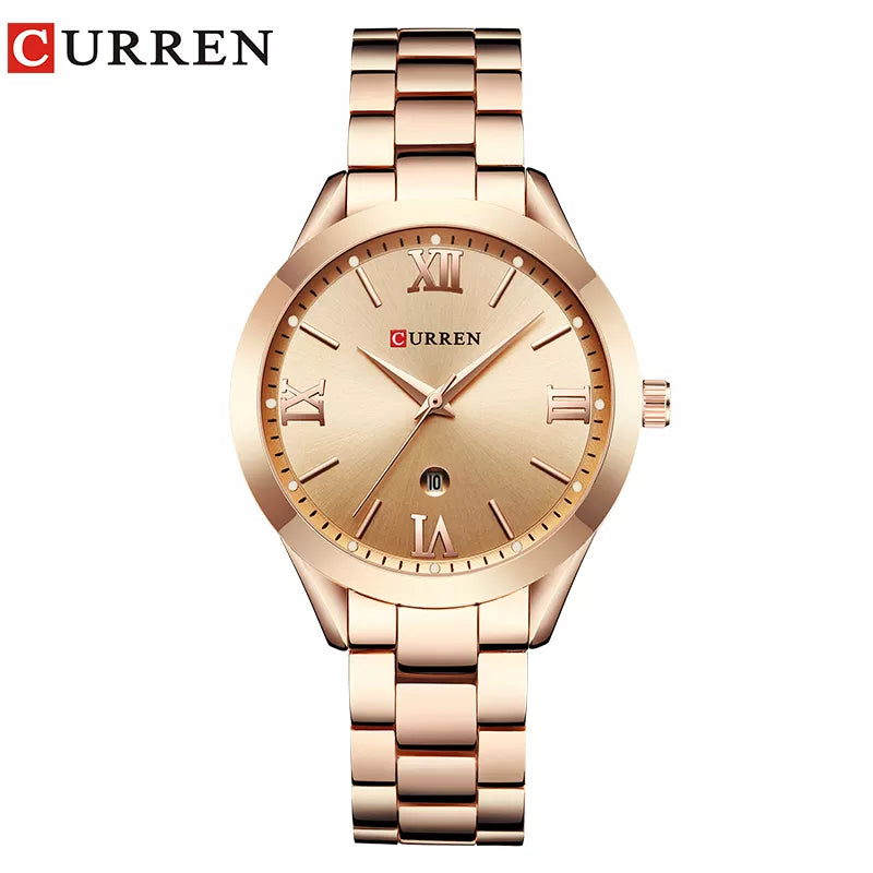 CURREN Ladies Watch for Women Fashion Retro Female Waterproof Watch