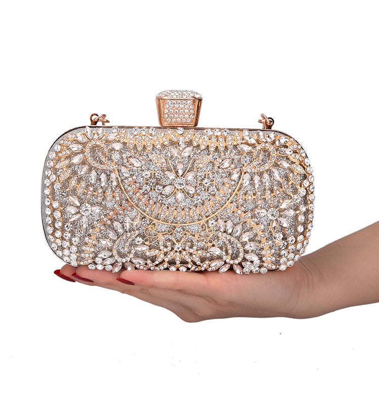 Diamond Evening Clutch Bag for Women Wedding