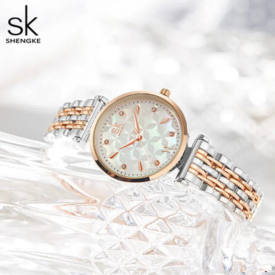 Shengke Brand Luxury Bracelet Women Watch