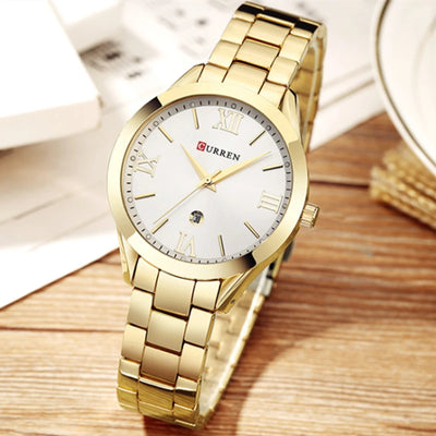 CURREN Ladies Watch for Women Fashion Retro Female Waterproof Watch