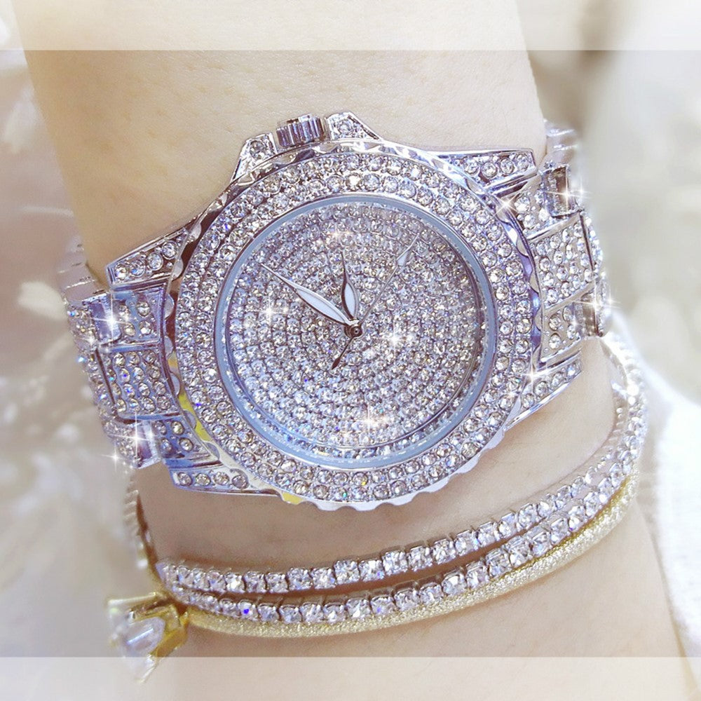 Crystal Women Watch Luxury Diamond Gold Women Watch