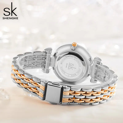 Shengke Brand Luxury Bracelet Women Watch