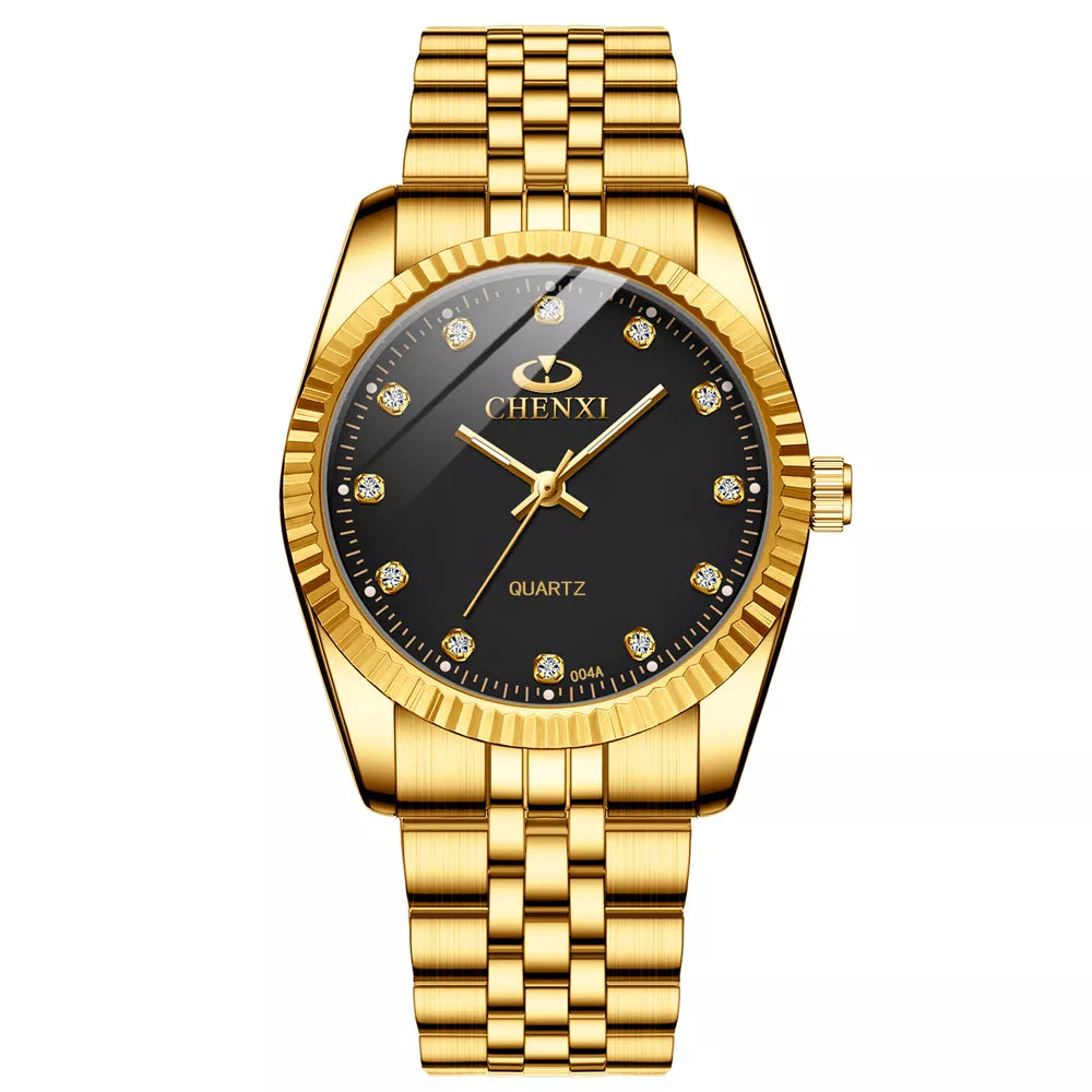 CHENXI Fashion Luxury Men Women Watch Gold