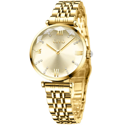 CIVO Luxury Top Brand Womens Watches Waterproof Quartz Watch