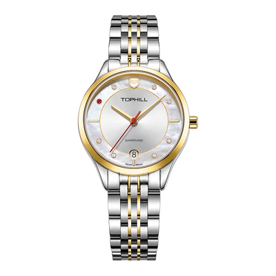 TOPHILL Brand Simple Luxury Womens Quartz Watch Waterproof