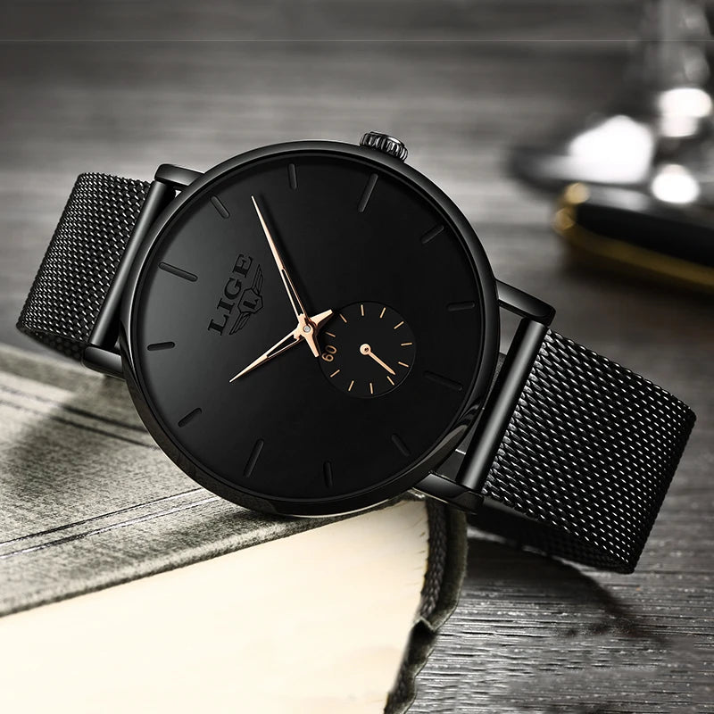 LIGE Womens Watches Top Brand Luxury Casual Fashion Watch