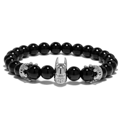 Trendy Bracelet Male Natural Volcanic Hematite Tiger Eye Braclets