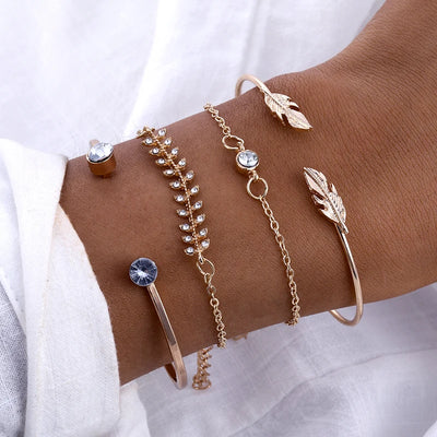 DAXI Boho Jewellery Charm Bracelets for Women Charms Braclets for Women