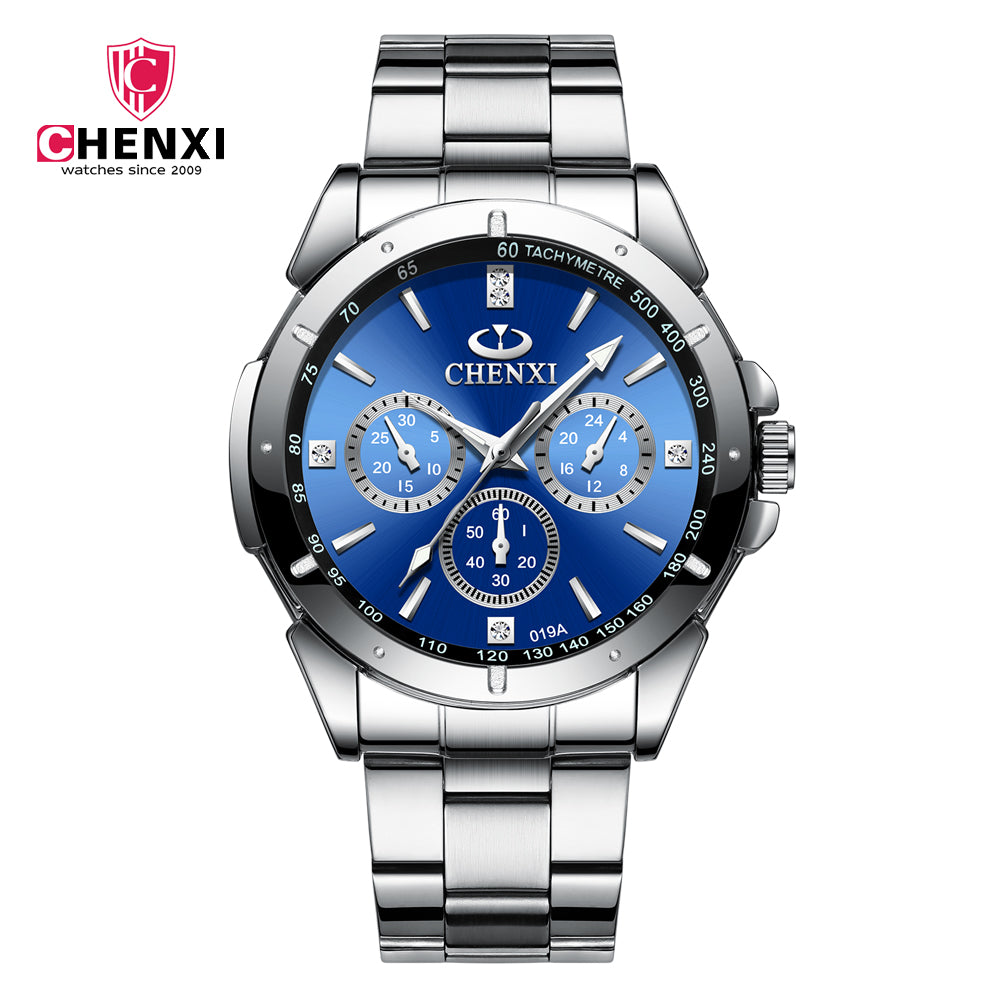 Chenxi 019A Couple Accessories Black Watch Men Women