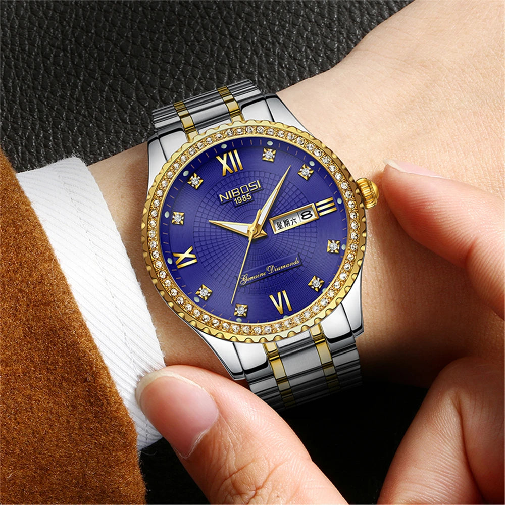 NIBOSI Lovers Watch Men Women Watches Relogio Feminino Top Brand