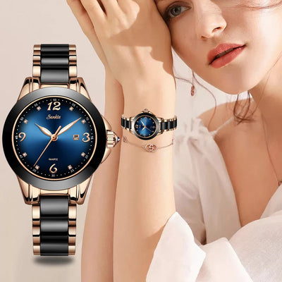 SUNKTA Fashion Women Watches Ladies Top Brand