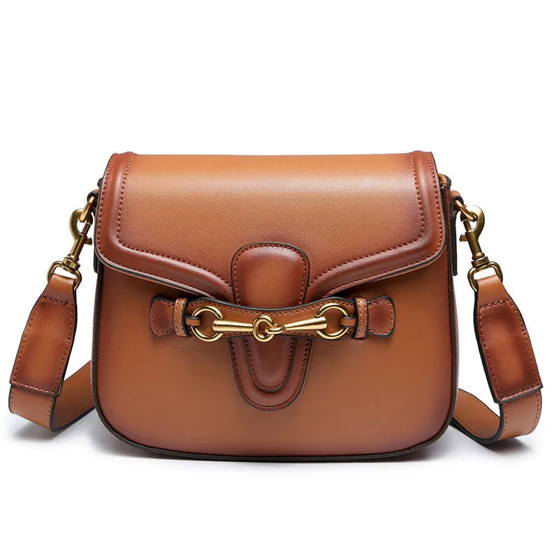 LUYO Fashion Saddle Leather Luxury Handbags