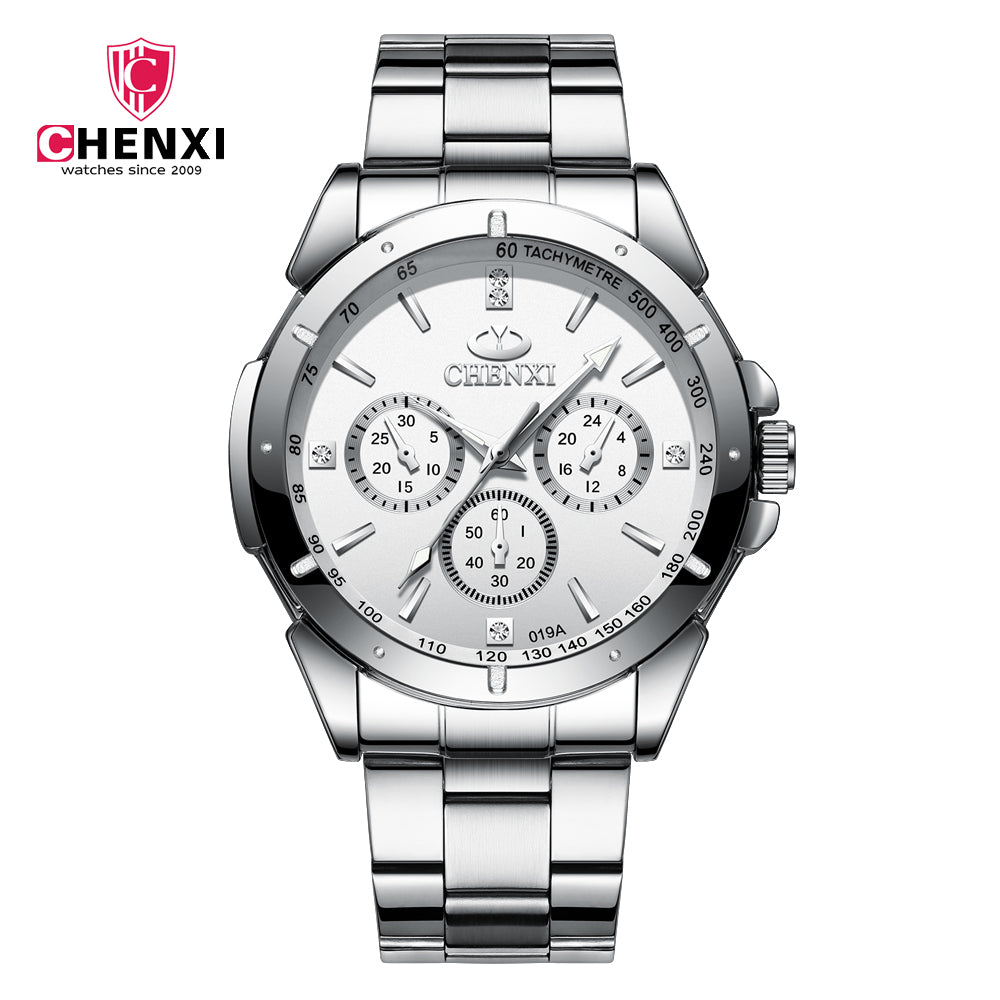 Chenxi 019A Couple Accessories Black Watch Men Women