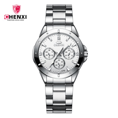 Chenxi 019A Couple Accessories Black Watch Men Women