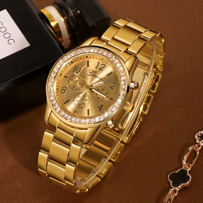 Women's Watches Geneva Classic Luxury Rhinestone Watch Women