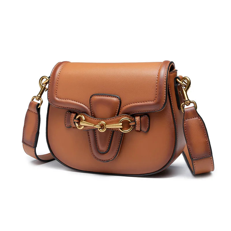 LUYO Fashion Saddle Leather Luxury Handbags