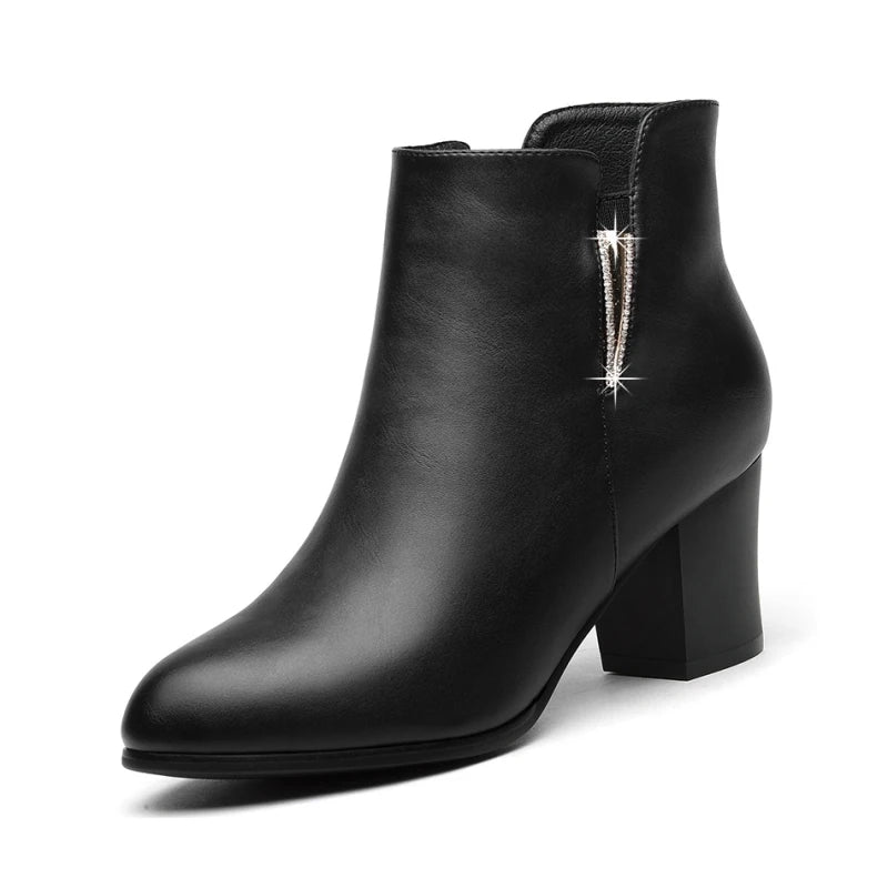 Women Chelsea Boots Winter Autumn Black Ankle Boots