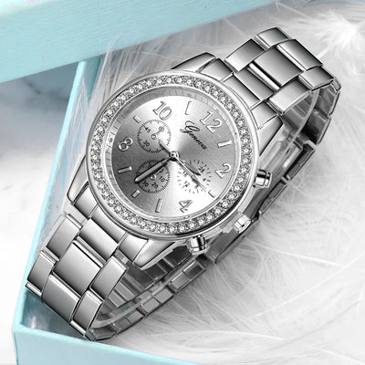 Women's Watches Geneva Classic Luxury Rhinestone Watch Women