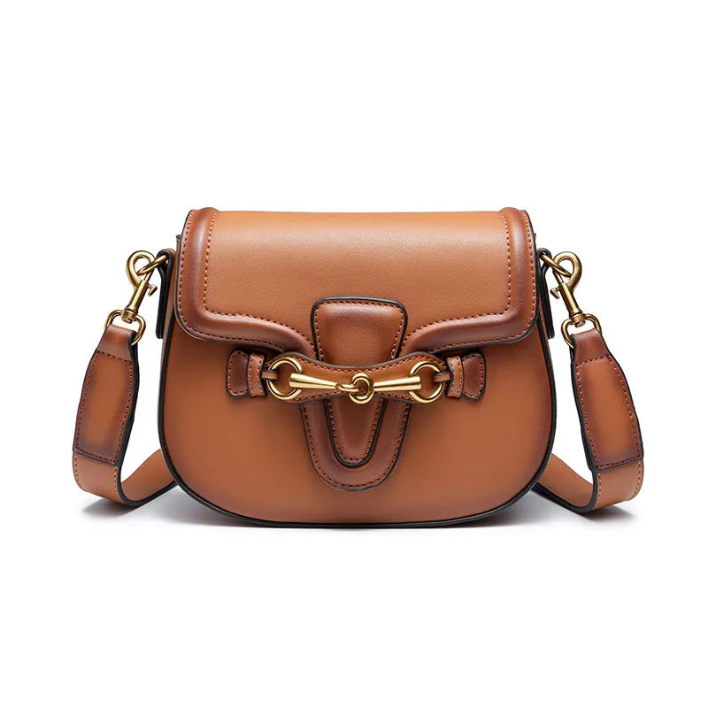 LUYO Fashion Saddle Leather Luxury Handbags