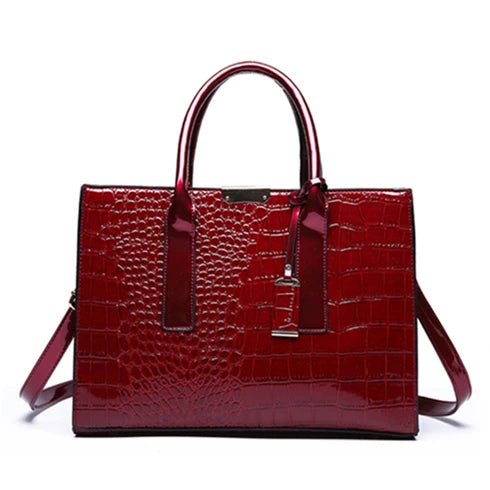 Luxury Womens Bags Designer Crocodile Pattern