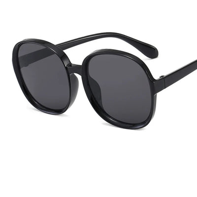 Luxury Round Sunglasses Woman Oversized Female Glasses