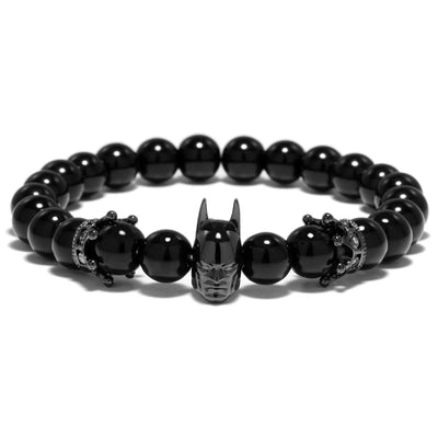 Trendy Bracelet Male Natural Volcanic Hematite Tiger Eye Braclets