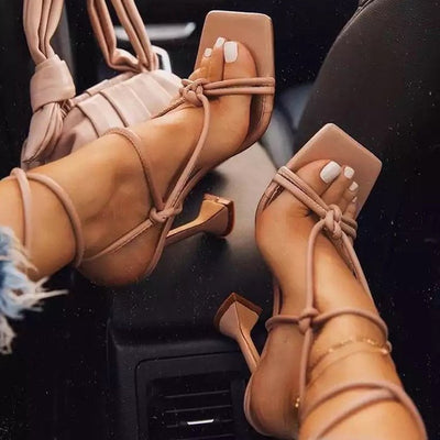 2021  High Heels Shoes Fashion Sexy Plus Size Open Toe Sandals