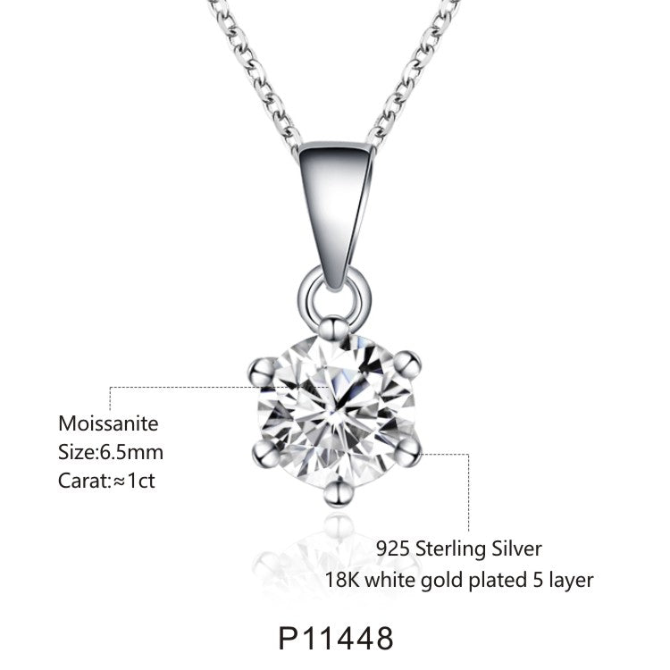 Top 10  Women Moissanite Diamond Initial Pendant Necklace