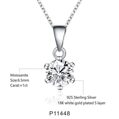 Top 10  Women Moissanite Diamond Initial Pendant Necklace