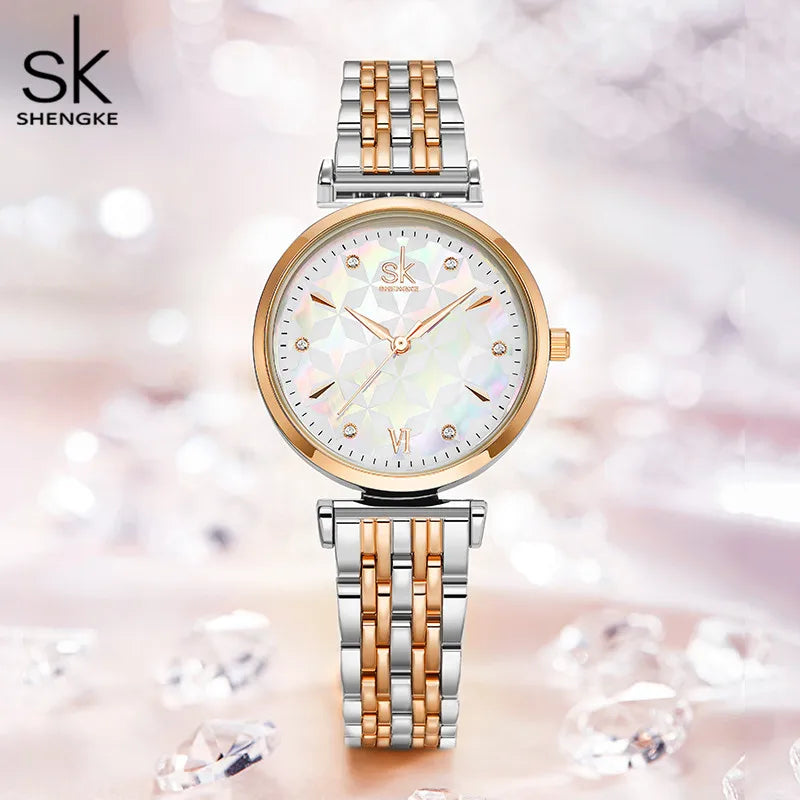 Shengke Brand Luxury Bracelet Women Watch