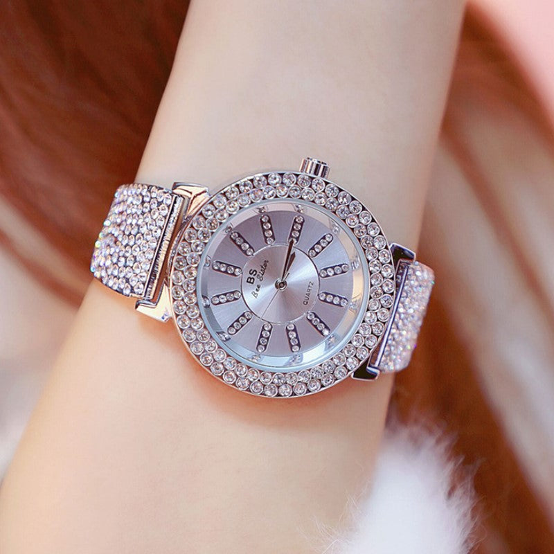 Fashion Cover Stainless Steel Women Watch Female