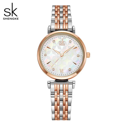 Shengke Brand Luxury Bracelet Women Watch